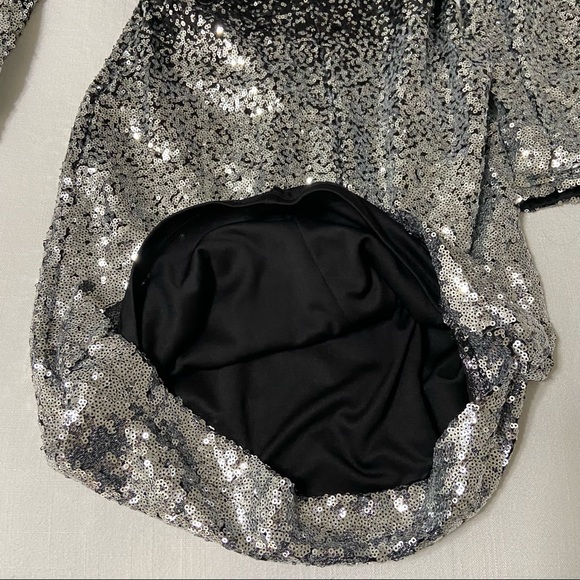 Mind Code Ombre’ Sequin Open Back Dress - Picture 10 of 10